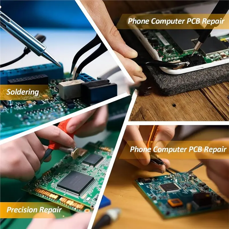 B23B Soldering Clamp Adjustable PCB Holder With 360° Rotation And Removable Soldering Pen Holder