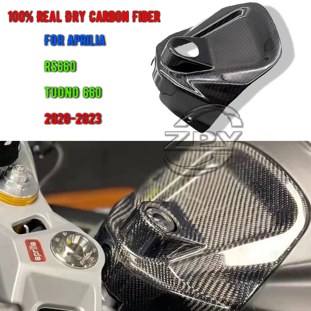 

FOR Aprilia RS660 TUONO 660 2020-2023 100% Real Dry Carbon Fiber Motorcycle Front Tank Key Ignition Barrel Cover Fairing Case