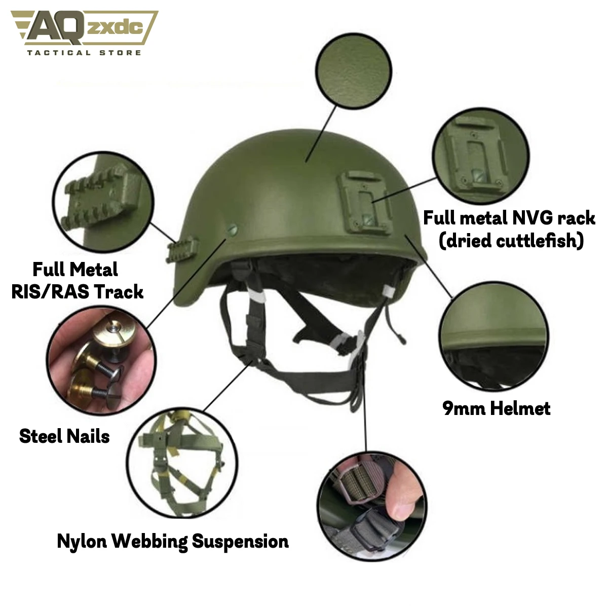 Casco 6B47 Ratnik con cubierta para gafas EMR SSO RSP - imagen 2