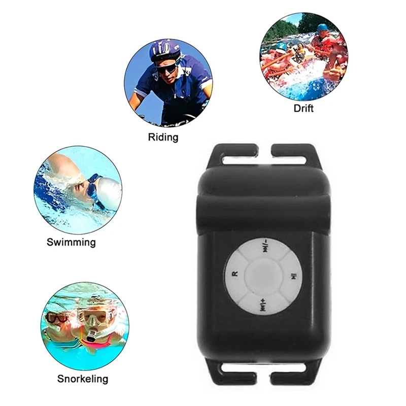 휴대용 MP3 플레이어, IPX8 방수, MP3 음악 플레이어, FM 라디오, 이어폰 포함, 수영 러닝 다이빙 워크맨용, 8G