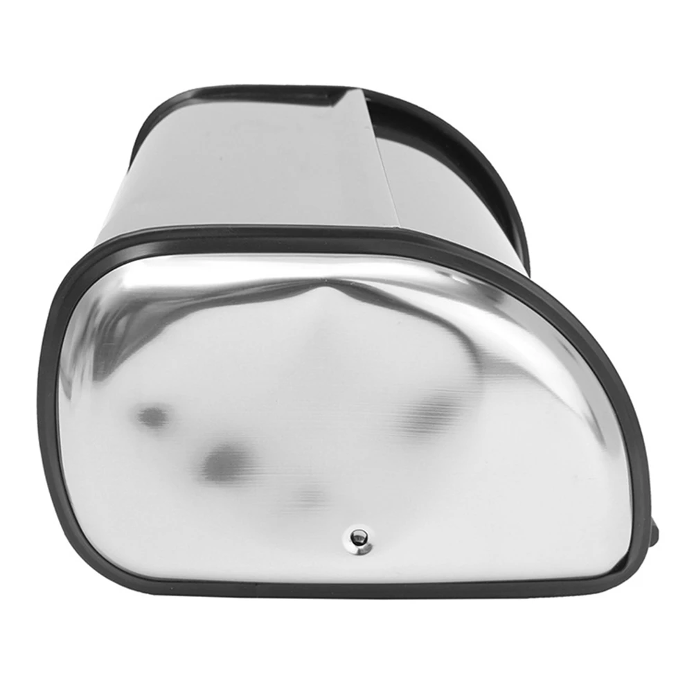 

Bread Box Storage Silver Stainless for Two Loaves Mildew Prevention Kitchen Counter Home Office Practical Design