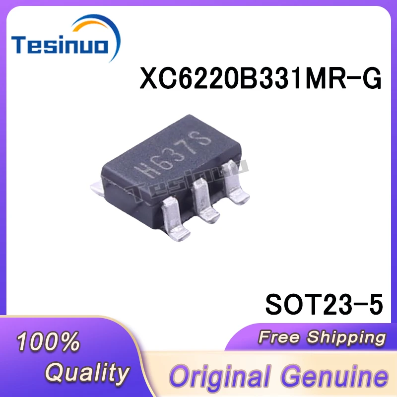 

20/PCS New Original XC6220B331MR-G XC6220B331MR H637S H63** SOT23-5 LDO linear voltage regulator In Stock