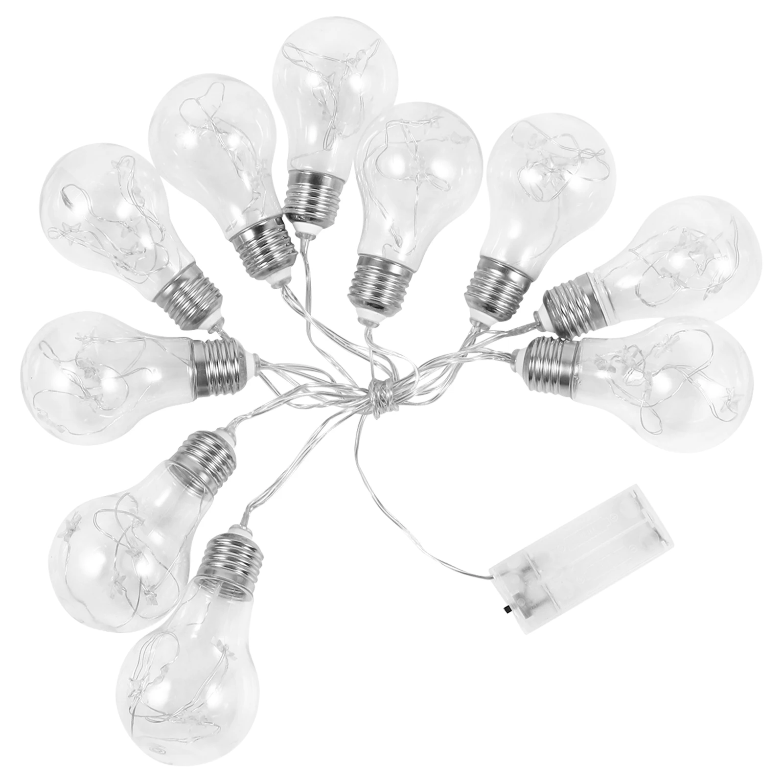 Star String Lights Ball หลอดไฟ LED ตกแต่งโคมไฟคริสต์มาสต้นไม้แขวน nament แสงกลางแจ้งพลาสติกทนทาน
