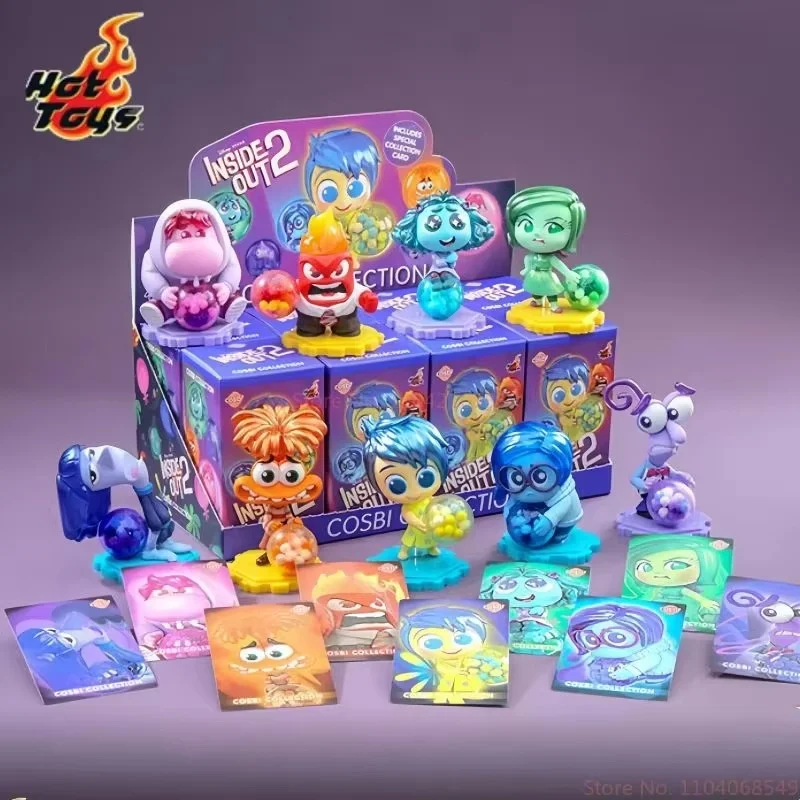 

2025 Hot Selling Genuine Disney Pixar Inside Out 2 Joy Sadness Anger Disgust Cosbi Collectible Figurine Mini Dolls Holiday Gifts