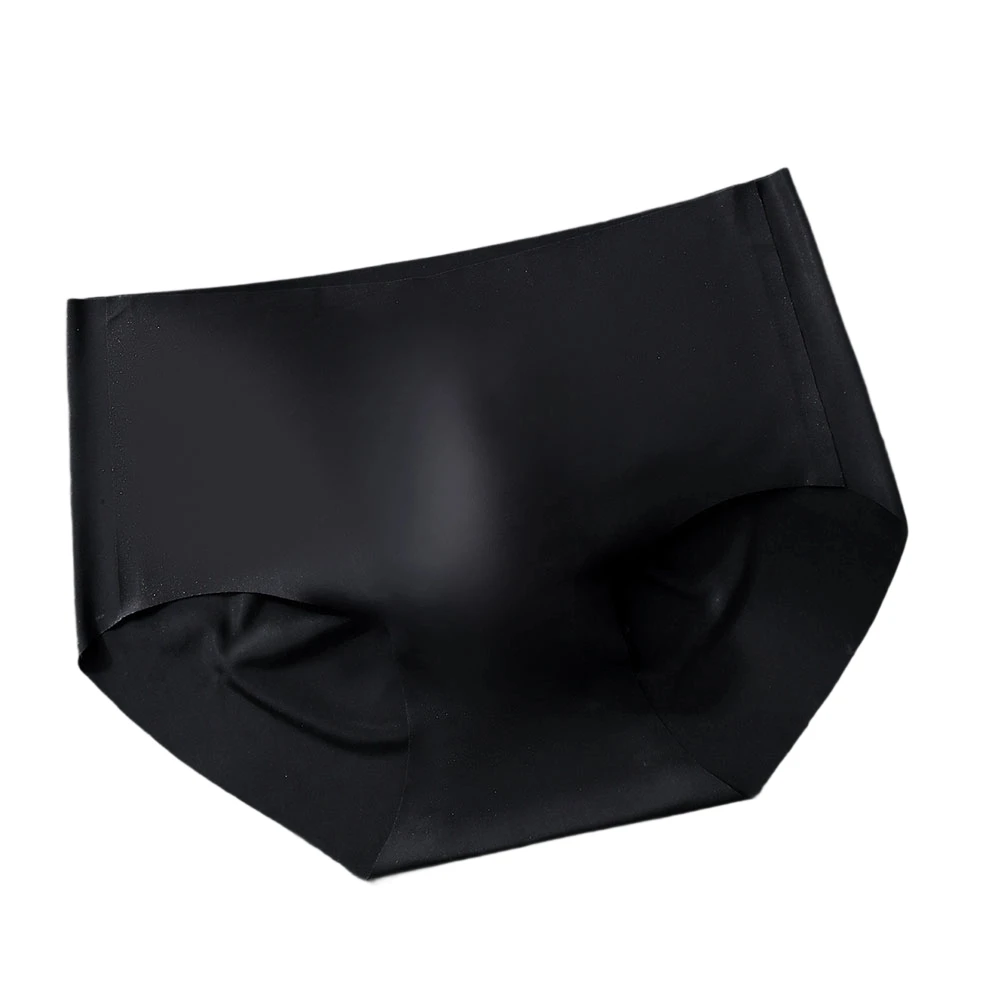 

Мужские тонкие бесшовные трусы-брифы из ледяного шелка с 3D-анатомическим мешочком, ультратонкое сексуальное нижнее белье, однотонные трусы