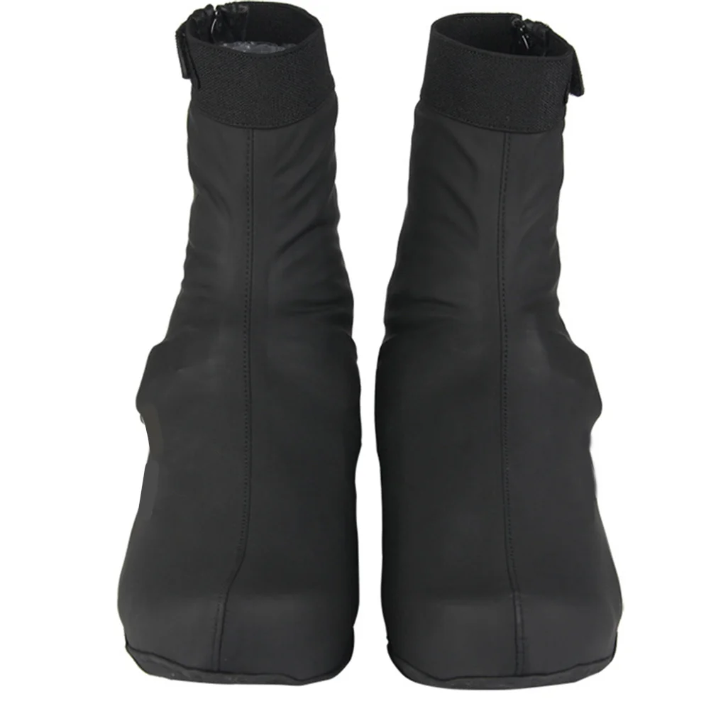 

1Pair Cycling Shoe Cover Windproof Waterproof Anti-Scratch Reflective Zipper Design for Mountain Bike Shoes Women Men Black Xl