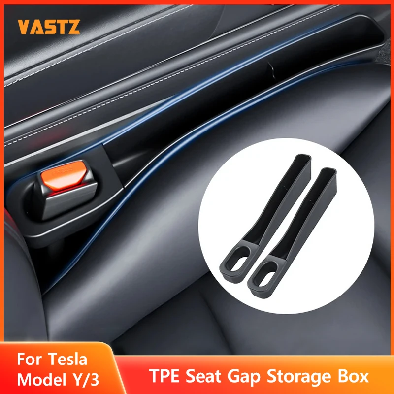 TPE Sitz Lücke Lagerung Box Für Tesla Modell Y3 Auto Lagerung Box Automotive Lagerung Änderung Teile Auto Innen Zubehör