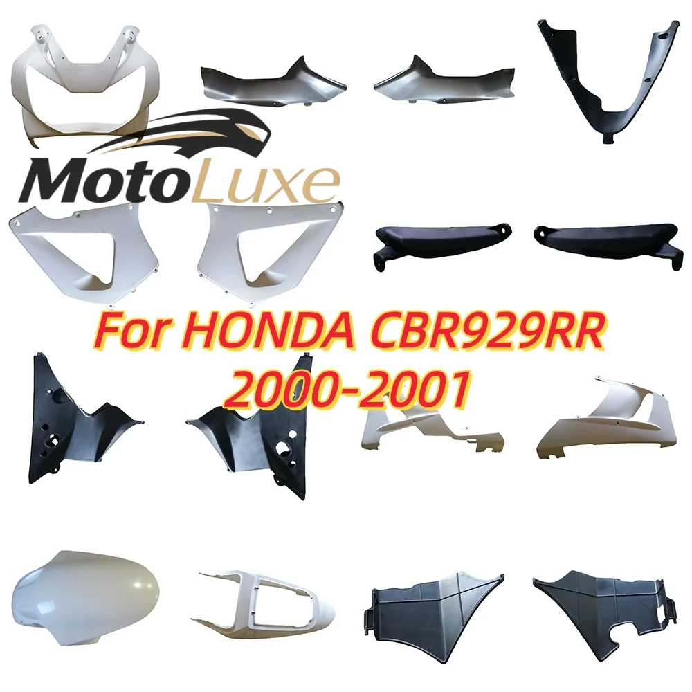 Новый комплект обтекателей TKMT из ABS-пластика - комплект обтекателей для HONDA CBR900RR 929 2000 2001 CBR 900RR CBR900 00 01, инжекционная система, серебристо-черный.