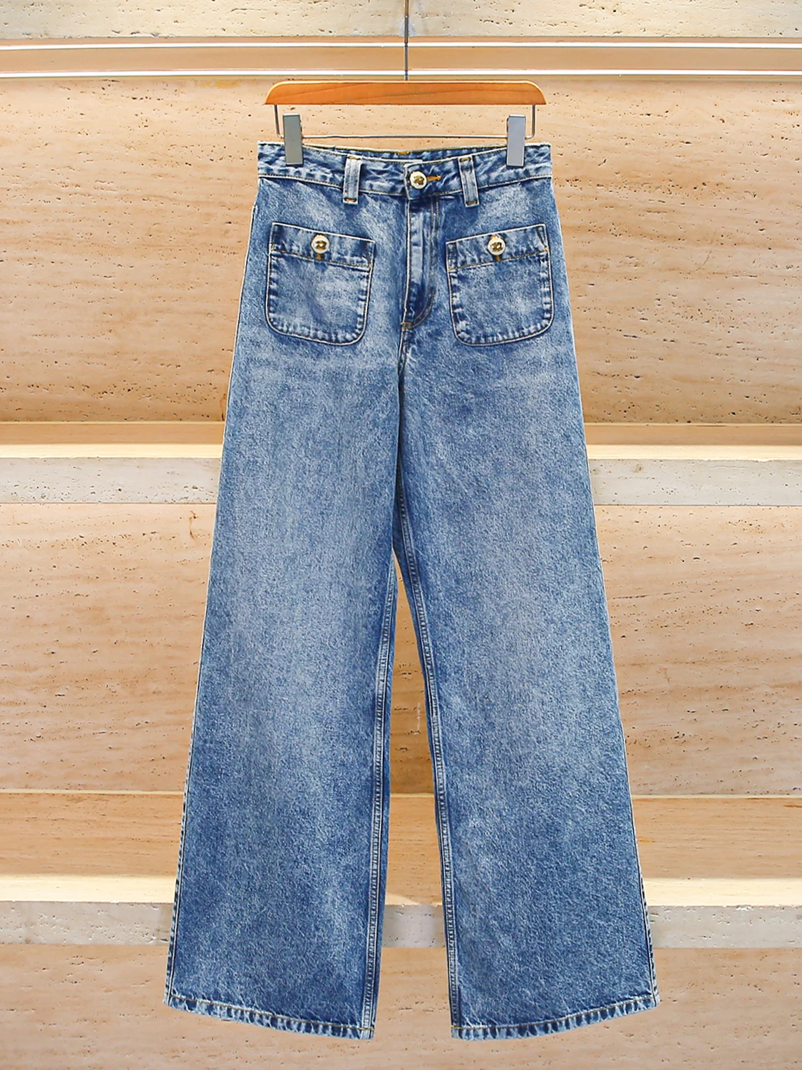 

High Waist Wide Leg Denim Jeans Women's Premium Summer Faion Waed Vintage Sle Casual Long Pants for Young Adults