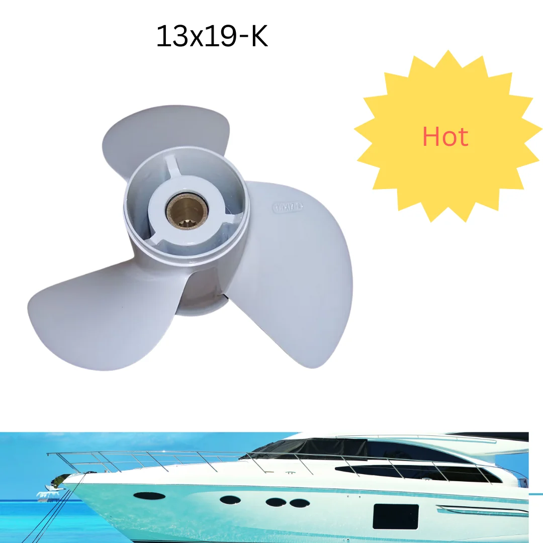

Competitive price Aluminum Propeller For Yamaha Tohatsu 4 stroke 90-140hp Outboard Motor Engine 13x19-K