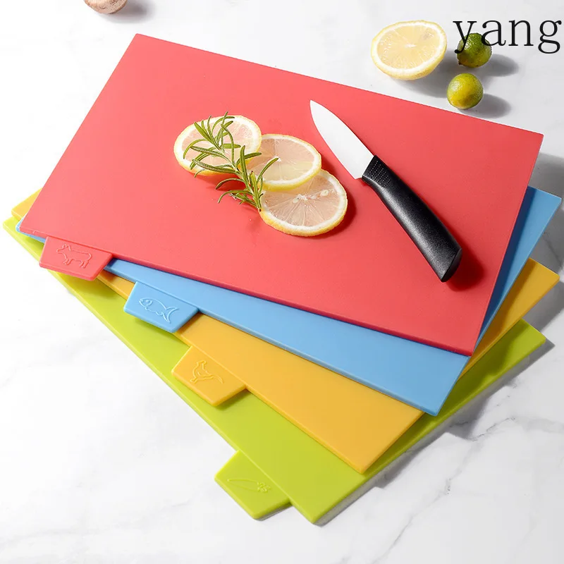 LMM square health belt bracket PP plastic sorting cutting board set, plastic cutting board