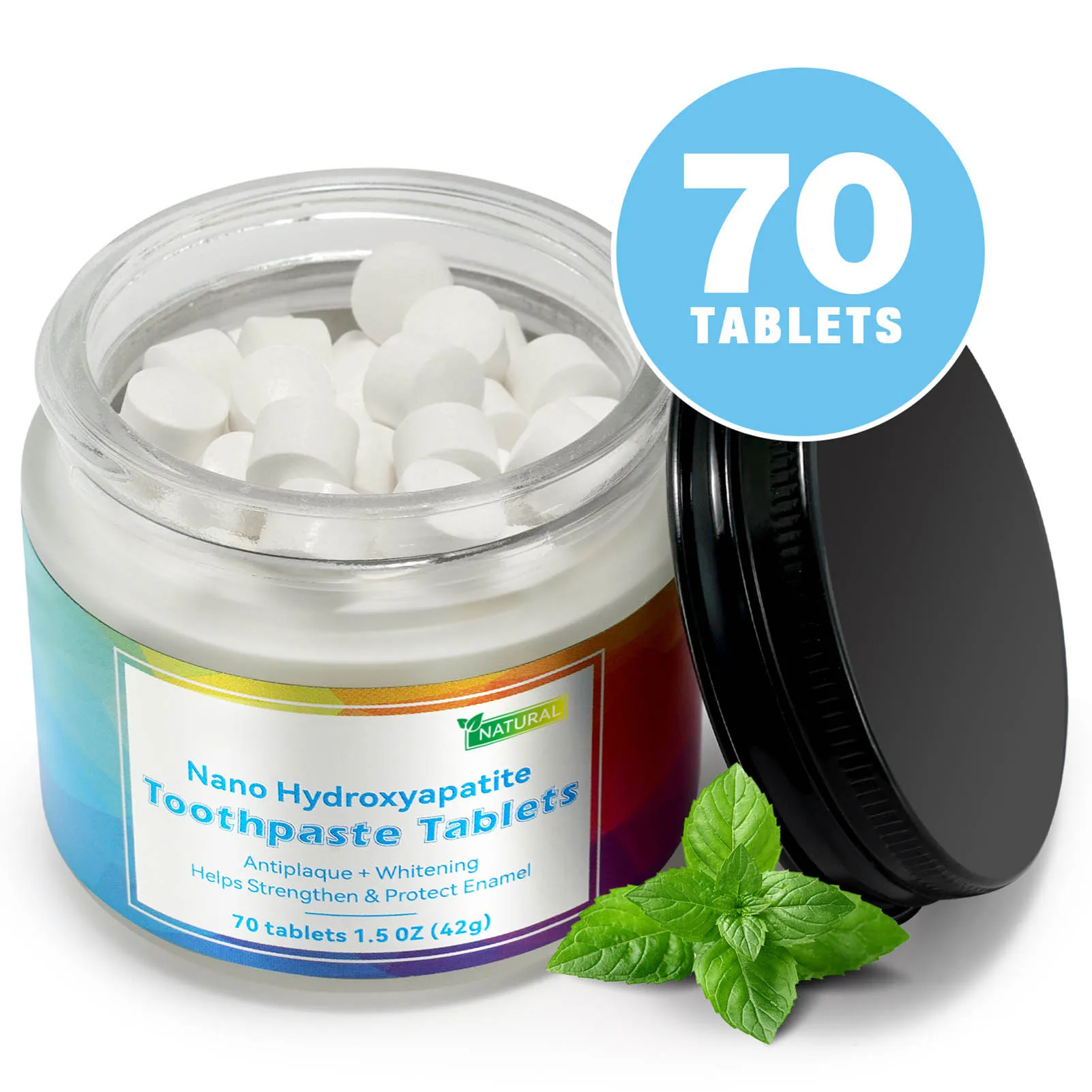 Chewable Toothpaste Tablets Eco-Friendly Travel Toothpaste Tabs for Home Families Oral Health Care
