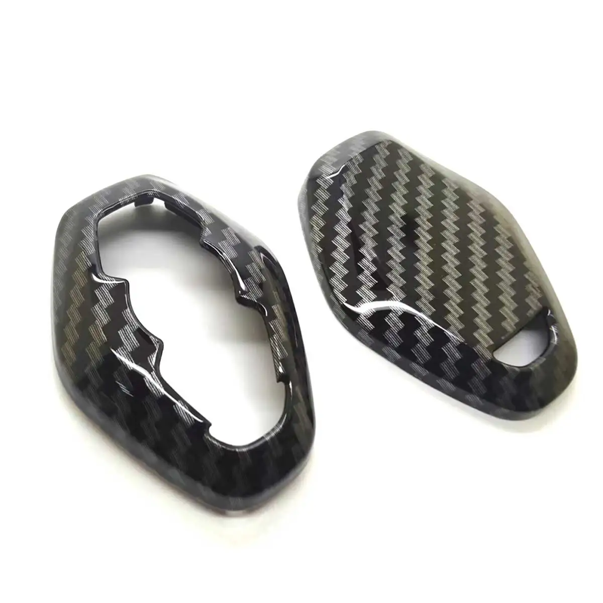 

Carbon Fiber Gloss Remote Key Case Protector Accessories Cover Shell For BMW Diamond Remote Key E46 E39 E38 Z3 Z4 E83 E53