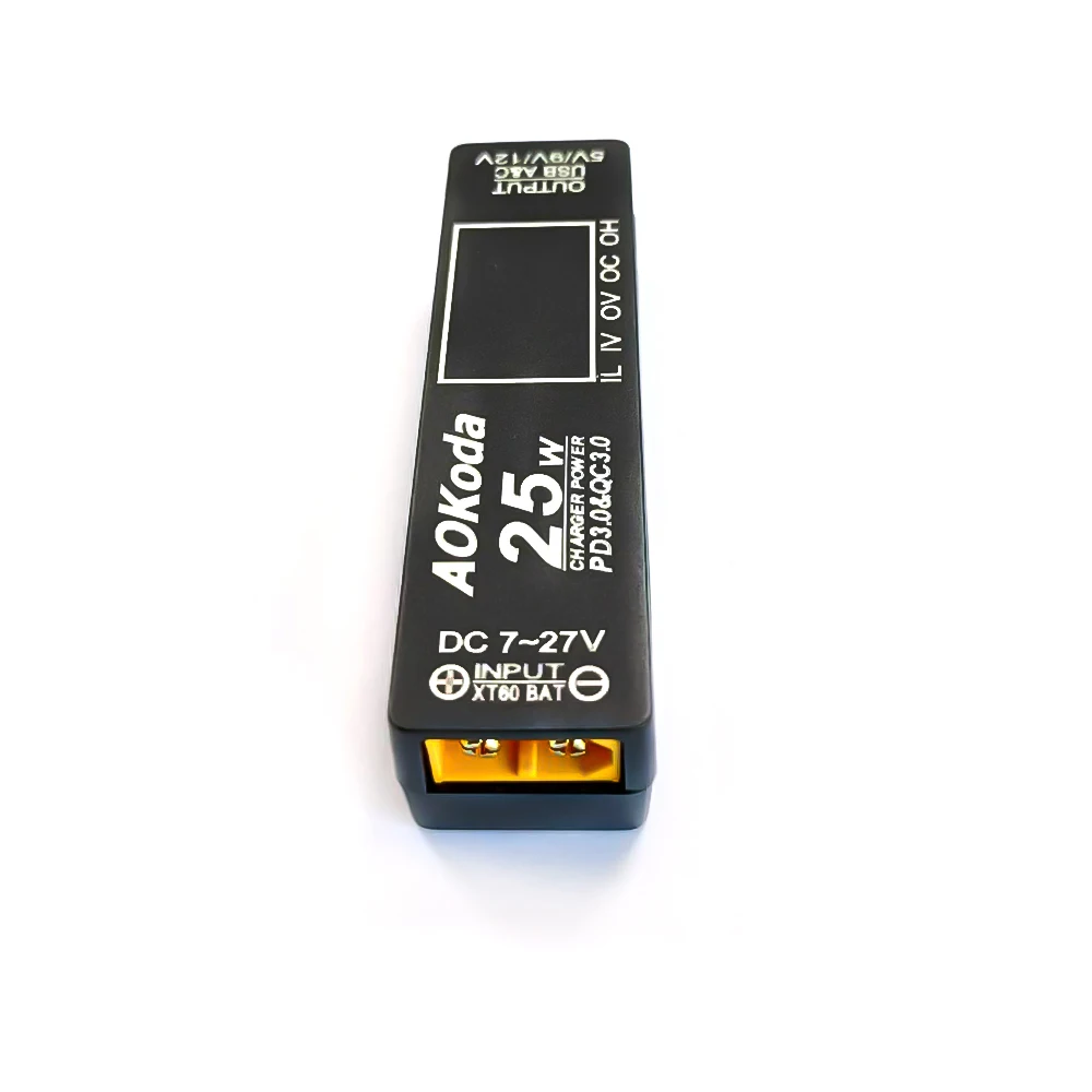 AOKoda XT60 to PD3.0 Lipo Battery Quick Charger Overload protection short circuit protection For Smartphone Tablet PC DIY Part