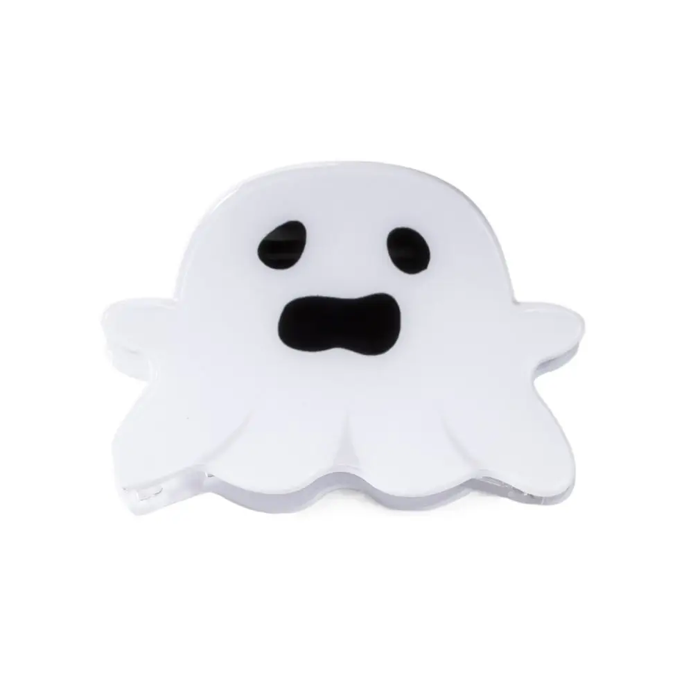 Creative Halloween Ghost Hair Claw Acrylic Devil Halloween Hair Clip Shark Clip Geometric Ghost Shark Clip Travel