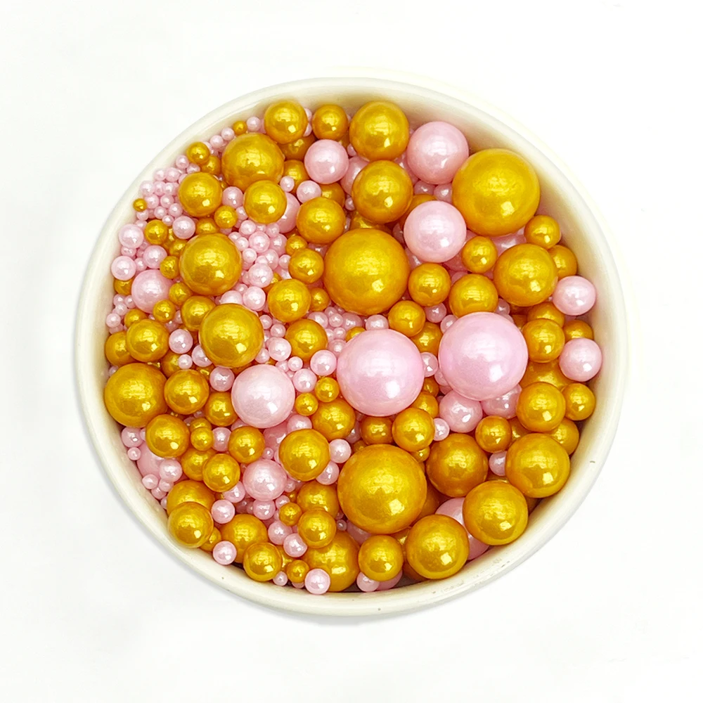 85 g Mix-Farben, weiße Perlenstreusel, Kuchenaufsatz für Geburtstagsfeier, Dessert, Backdekoration, Kuchendekorationen nur zur Dekoration – Detail 13