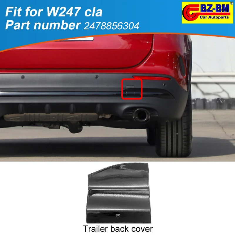 

Крышка для заднего бампера автомобиля, буксировочный крючок, крышка для прицепа, буксировочная Крышка для Benz W247 CLA CLASS 2478856304