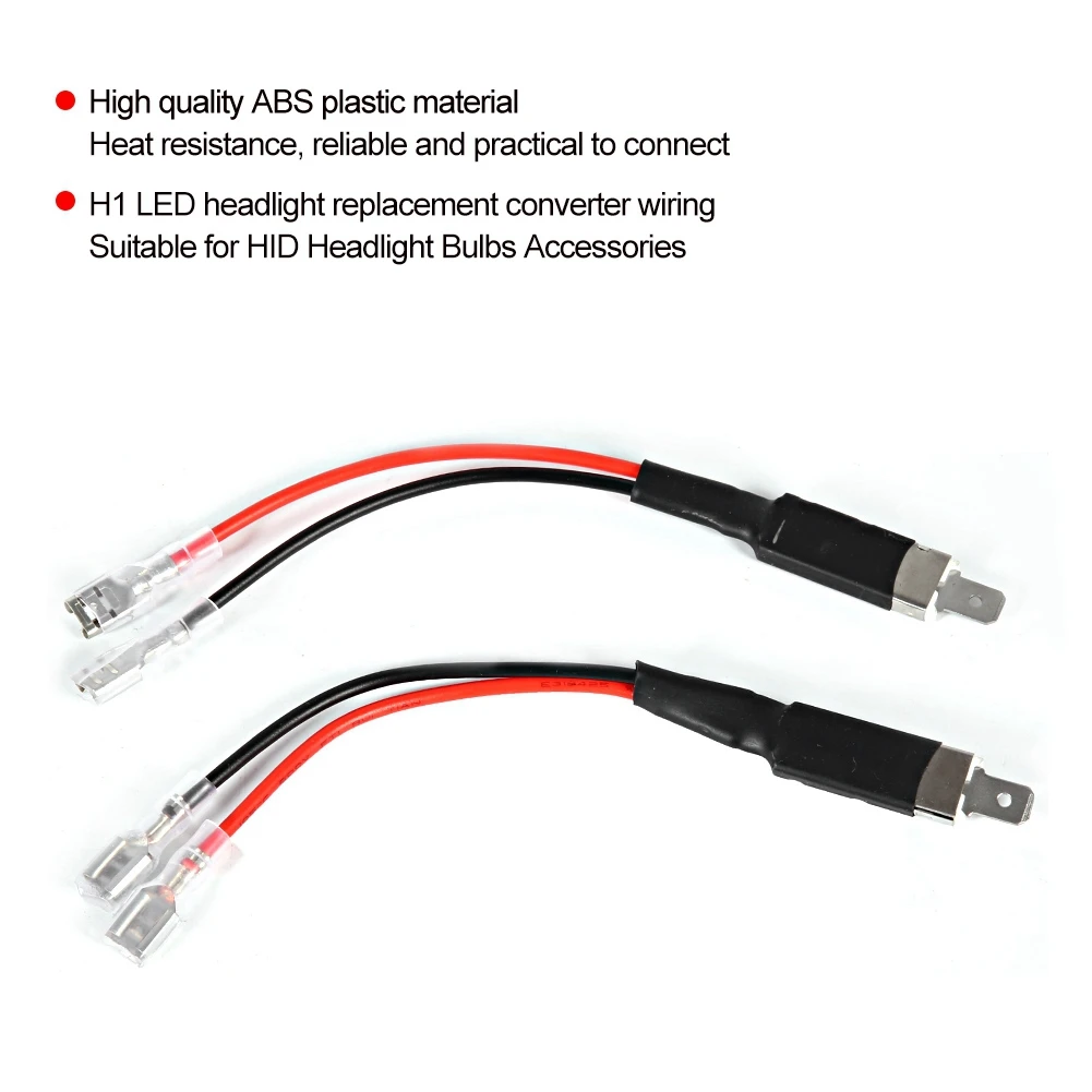 Conversion Wiring Line H1 LED Single Conversion Wiring Connector Cable Holder Adapter for LED Headlight Bulbs