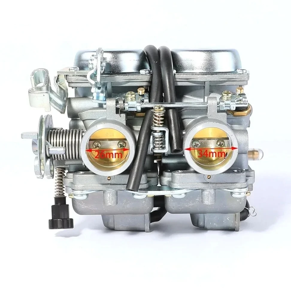 

For Johnny Pag Spyder 300 Barhog Raptor CB125250 Go Kart Motoecycle ATV Pit Dirt Bike Carburetor PD26JS 26mm 250cc Twin Cylinder