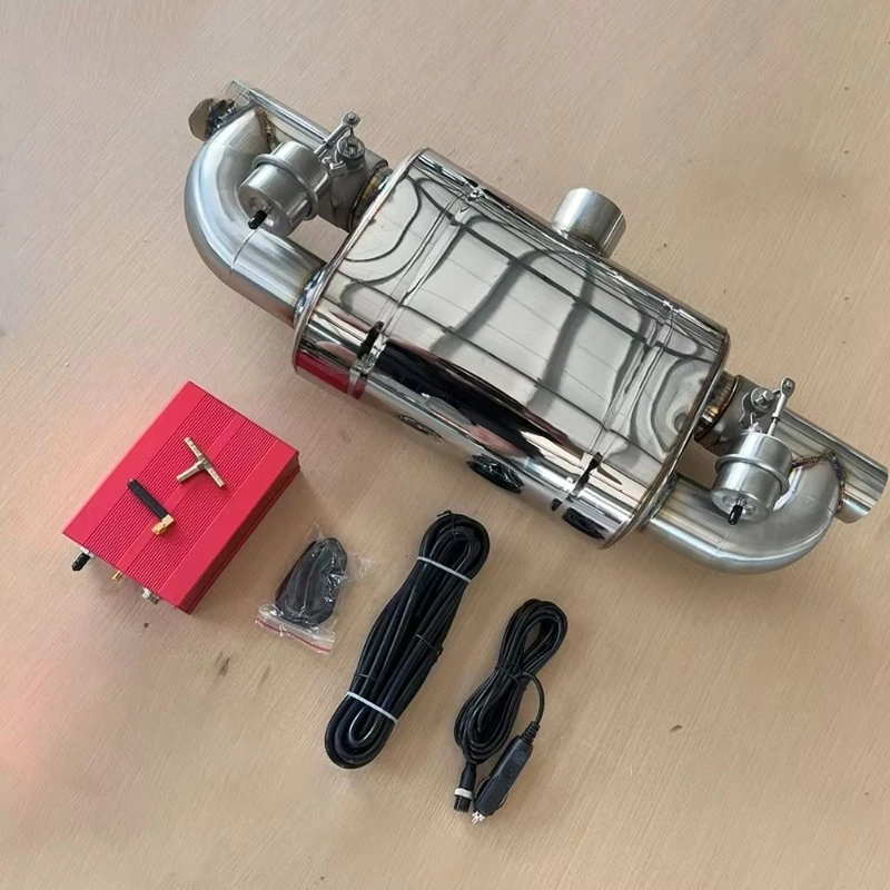High Performance Stainless Steel Exhaust Muffler 2.5 Inch and 3 Inch Valvetronic Polished Cutout Valve with Remote Controller