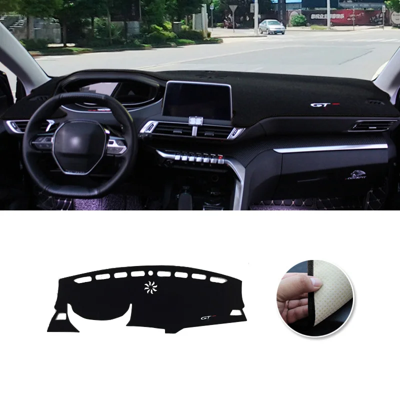 For Peugeot 3008 5008 GT Hybrid 2016 2017 2018 2019 2020 2021 2022 2023 Car Dashboard Avoid Light Pad Instrument Desk Cover Mats