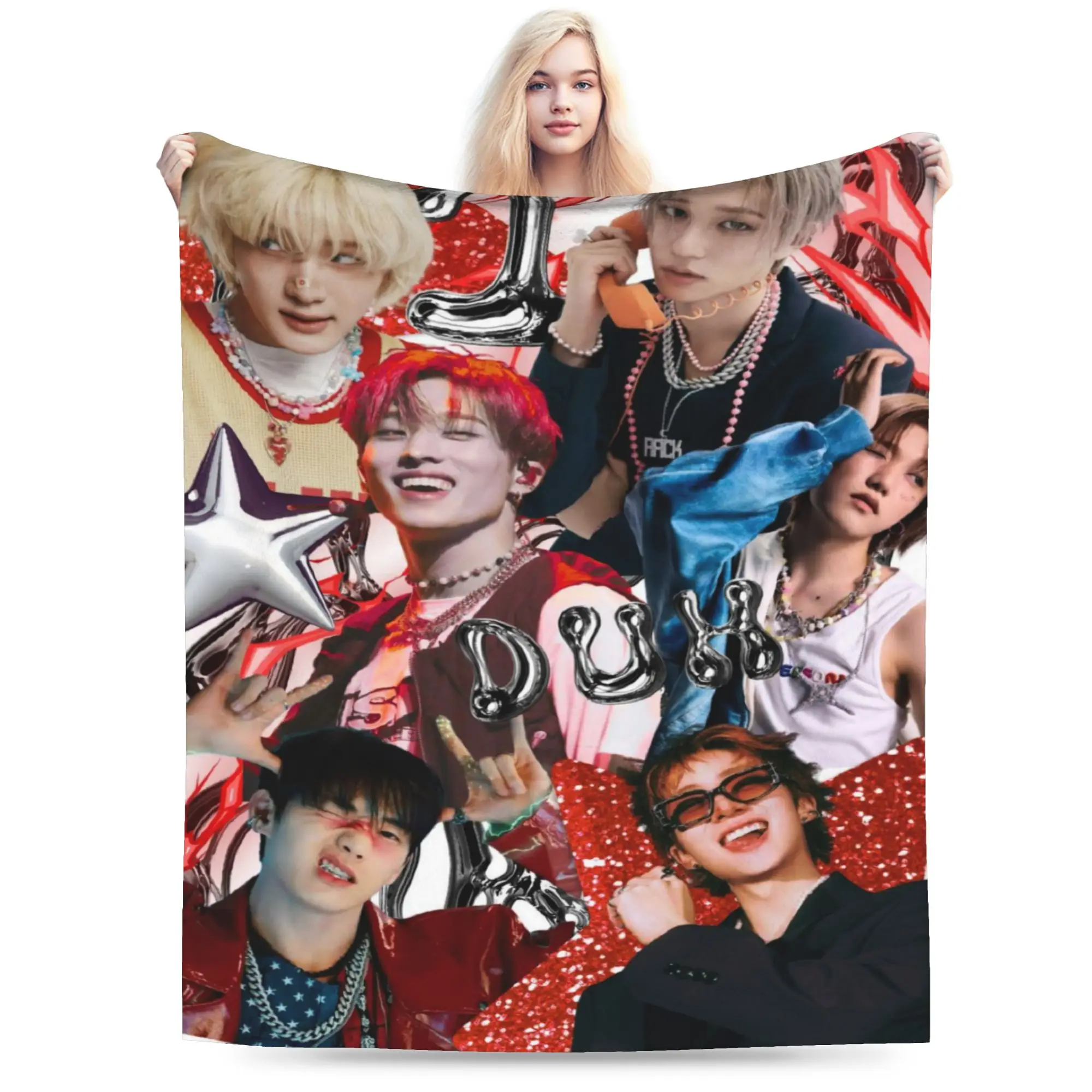 DUH! P1Harmony Kpop Music Album Stuff Blankets Ultra-Soft Fleece  Throw Blankets Comfortable Quilt