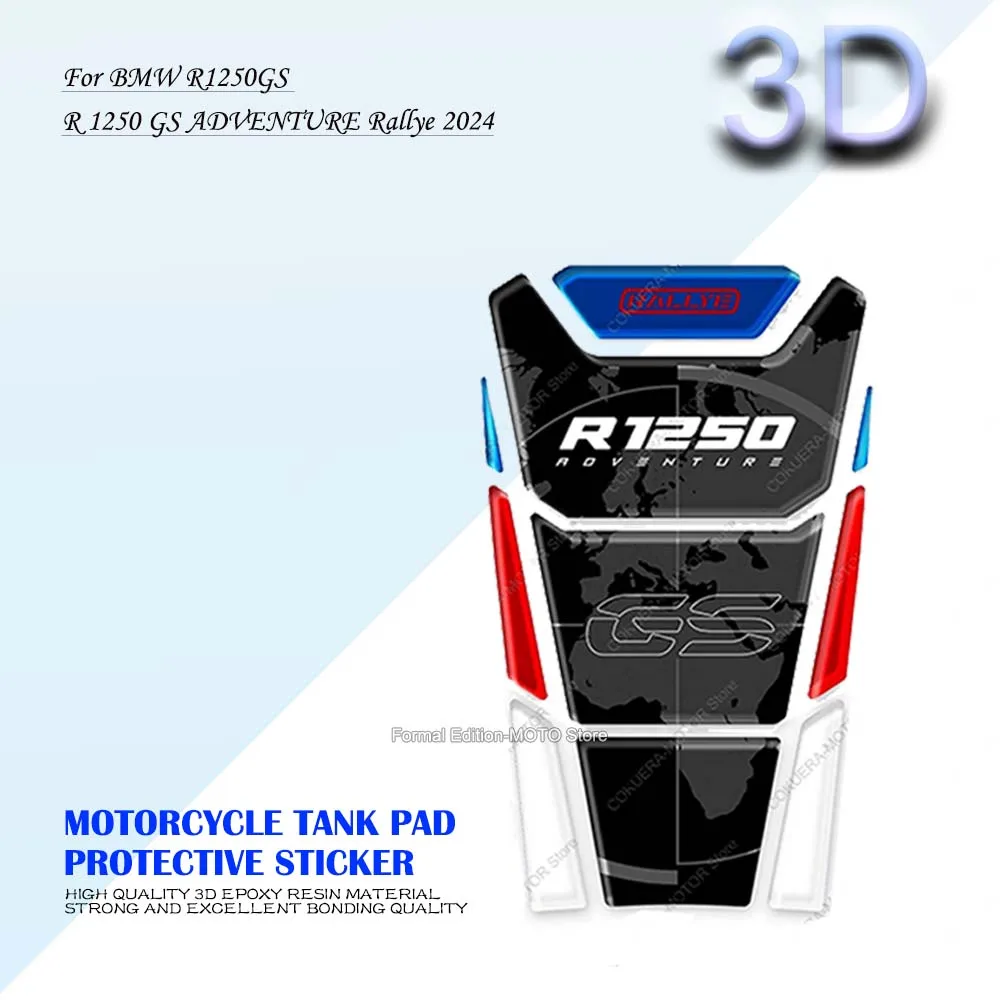 

3D Resin Stickers Waterproof Scratch-Resistant Motorcycle Fuel Tank Pad Sticker for BMW R1250GS R 1250 GS ADVENTURE Rallye 2024