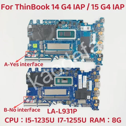 LA-L931P For Lenovo ThinkBook 15 G4 IAP / 14 G4 IAP Laptop