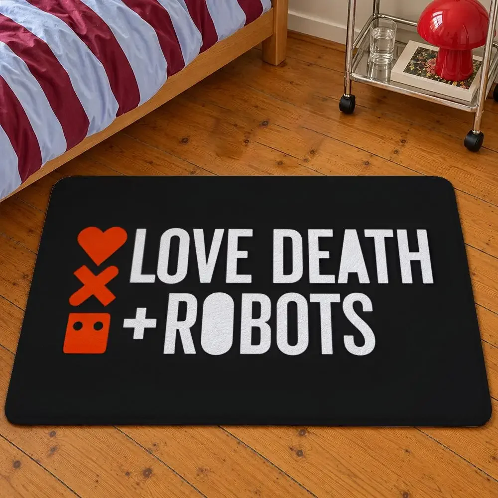 Series Love, Death & Robots Zima Blue Floor Mat Soft Flannel Entrance Doormat Non-Slip Washable Rug For Bedroom Home Decor