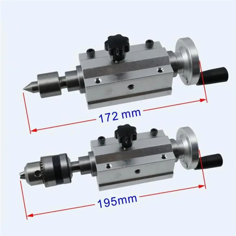 

ABFA DIY Micro Lathe Tailstock Slider Tailstock Assembly Live Beads Machine Spindle Set