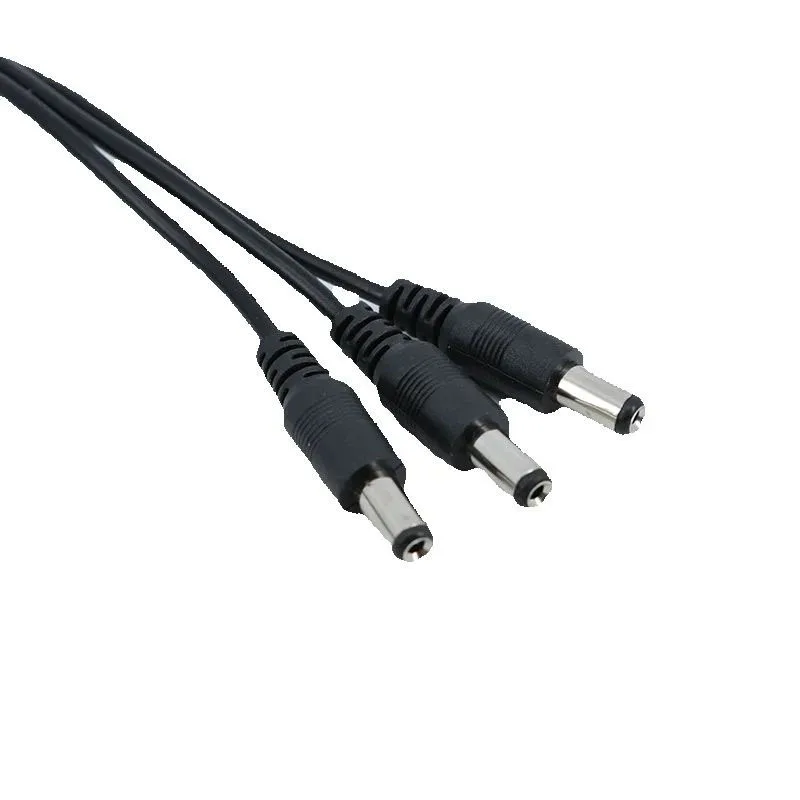 22/18awg 0.4/0.7M DC 1 Female to 2 3 4 5 way Male connector Power Supply Splitter Plug adapter Cable cord 5.5x2.1mm for strip