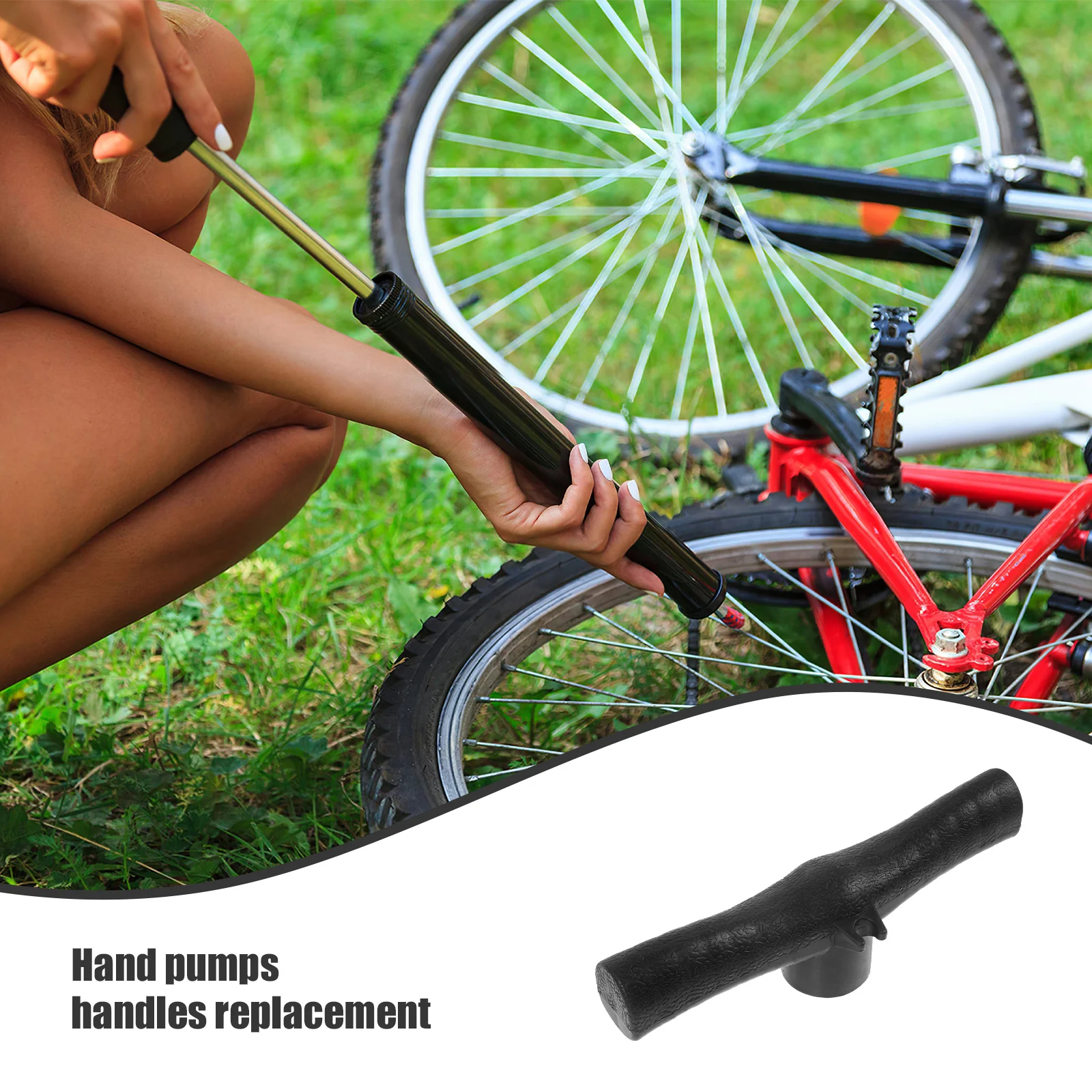 

Sturdy Plastic Hand Replacement Reusable Inflator Tube Handle For Bike Tire Pump Accessory Fits Inflation Tubes Small