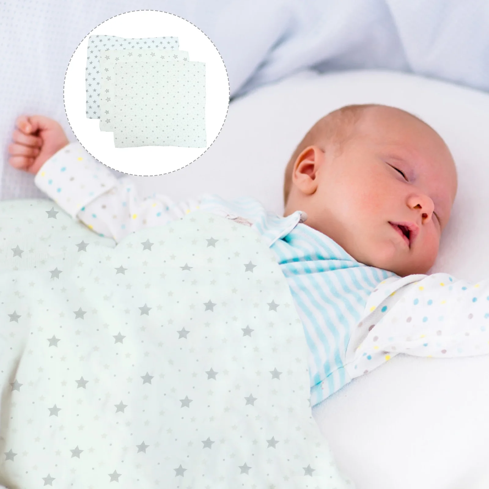 3 قطعة بطانيات الطفل للفتيات الفتيان الوليد قماط بطانية مريحة أنيقة الأمن طفل بطانية الطفل البطانيات للفتيات #5