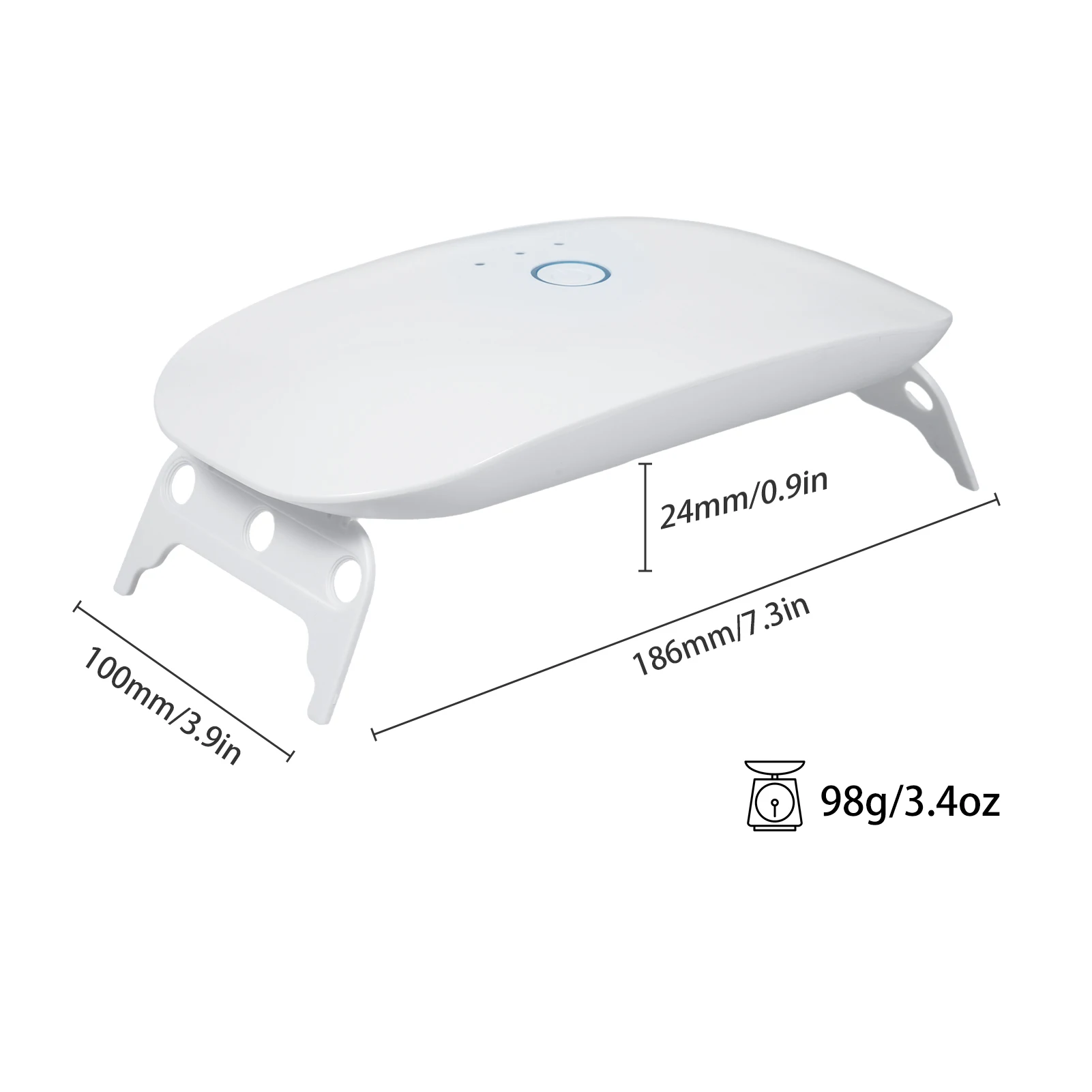 Luz uv para resina 24w lâmpada de resina uv dobrável 365 + 395nm comprimento de onda duplo suporte rápido cura & função temporização peso leve porta