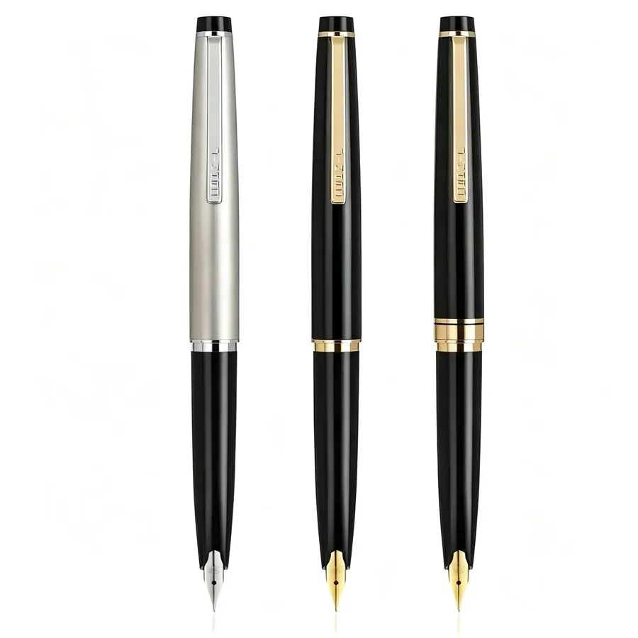 

Jinhao 59 Metal Fountain Pen Luxury EF 0.38mm Nib Office Signature Writing Pen Support Ink Converter Cartridge Business Gift