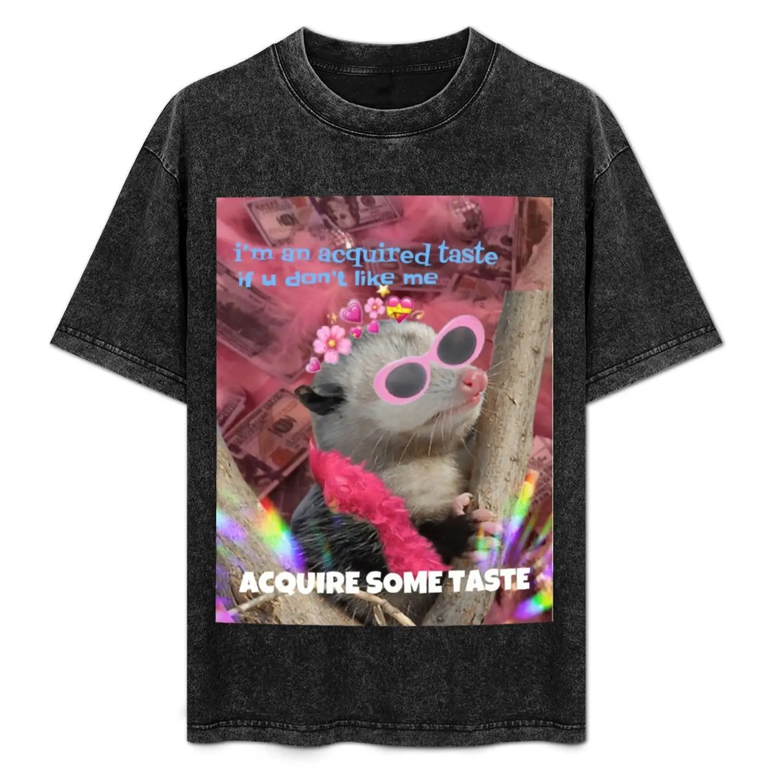 

acquire some taste possum T-Shirt Creative Graphic Tee Shirt