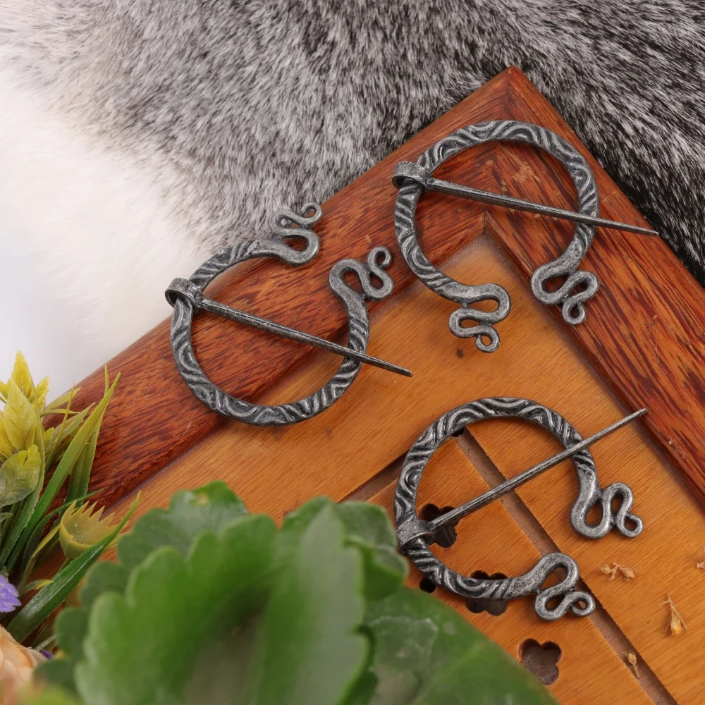 عباءة دبوس المشبك، خمر فايكنغ Penannular بروش دبوس مشبك ل عباءة وشاح شال القماش #1