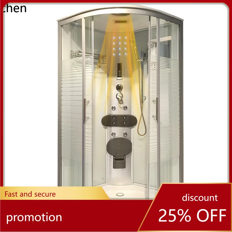 YFY Integrated Shower Room Tempered Glass Enclosed Bath Room Independent Steam Warm Air Integrated
