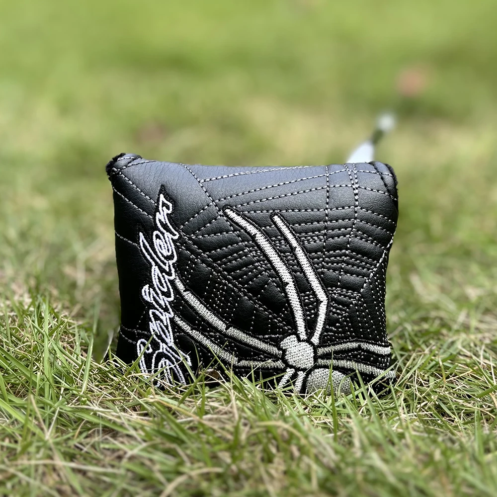 قطعة واحدة من غطاء نادي الجولف المصمم بنمط العنكبوت، غطاء قضيب دفع الجولف الأنيق، مقاوم للخدش ومتين، ملحقات الجولف #5