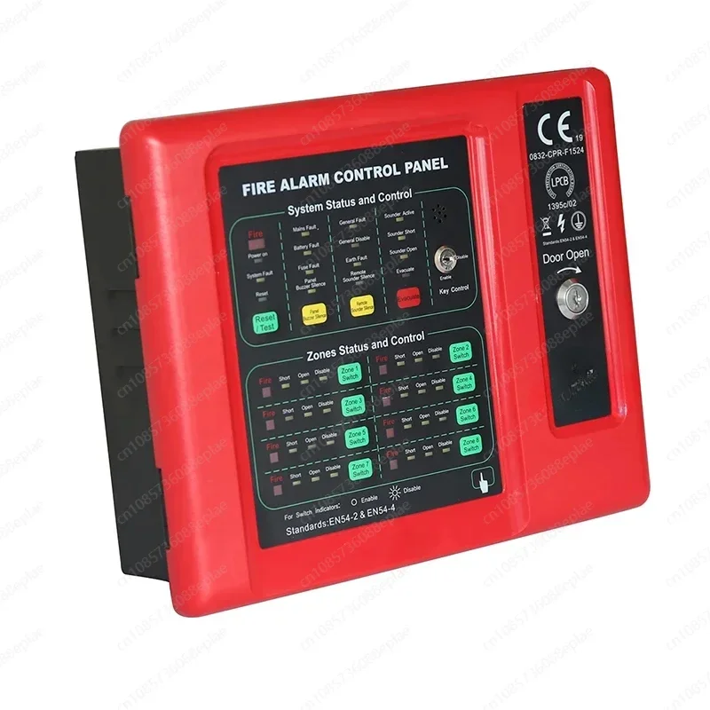 

fire control unit plastic conventional 8 zones LPCB approved high quality fire alarm control panel