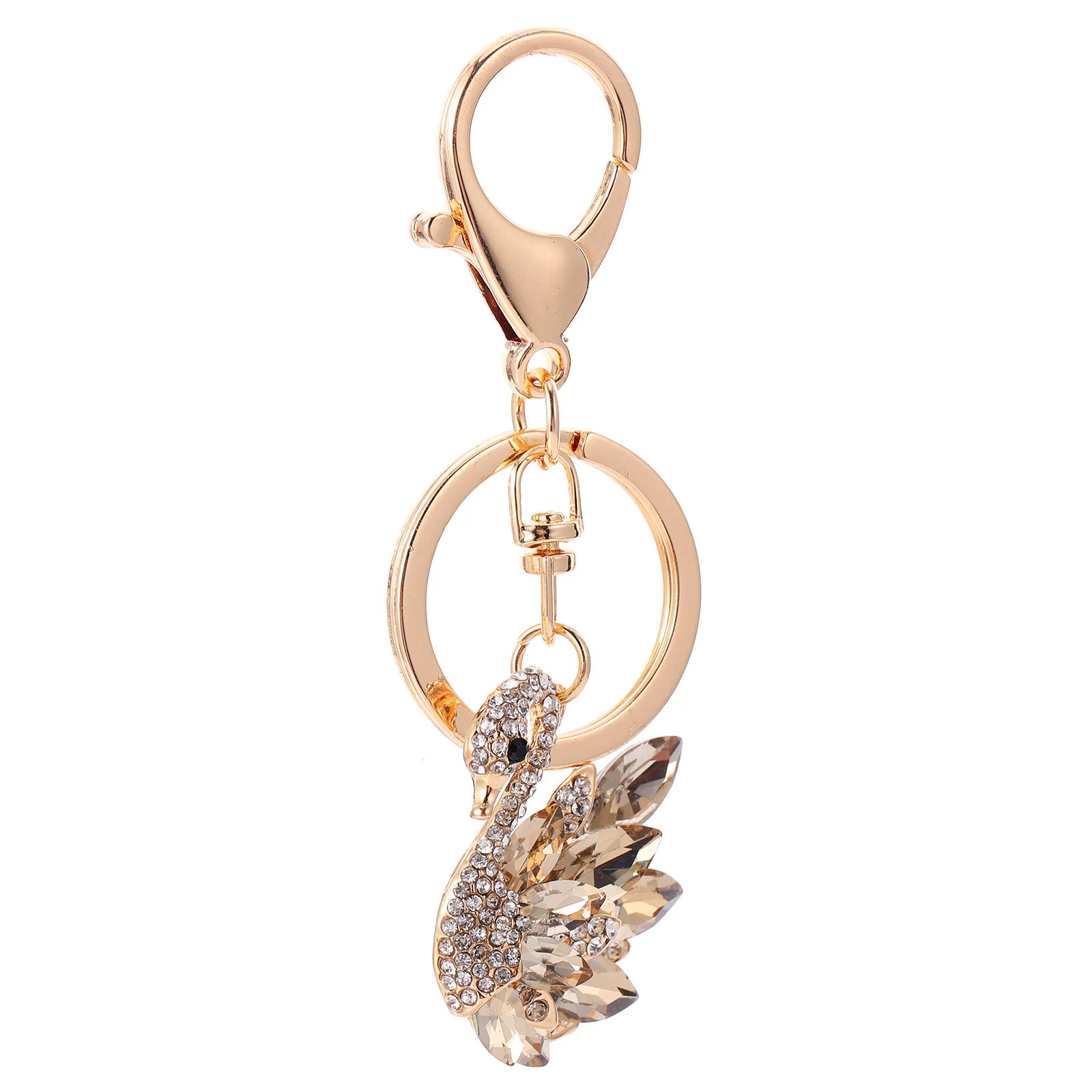 

1Pcs Strong Decorative Effect Swan Key Ring Pendant Lightweight Gift for All Ages Swan Key Chain Car Bag Hanging Decorations