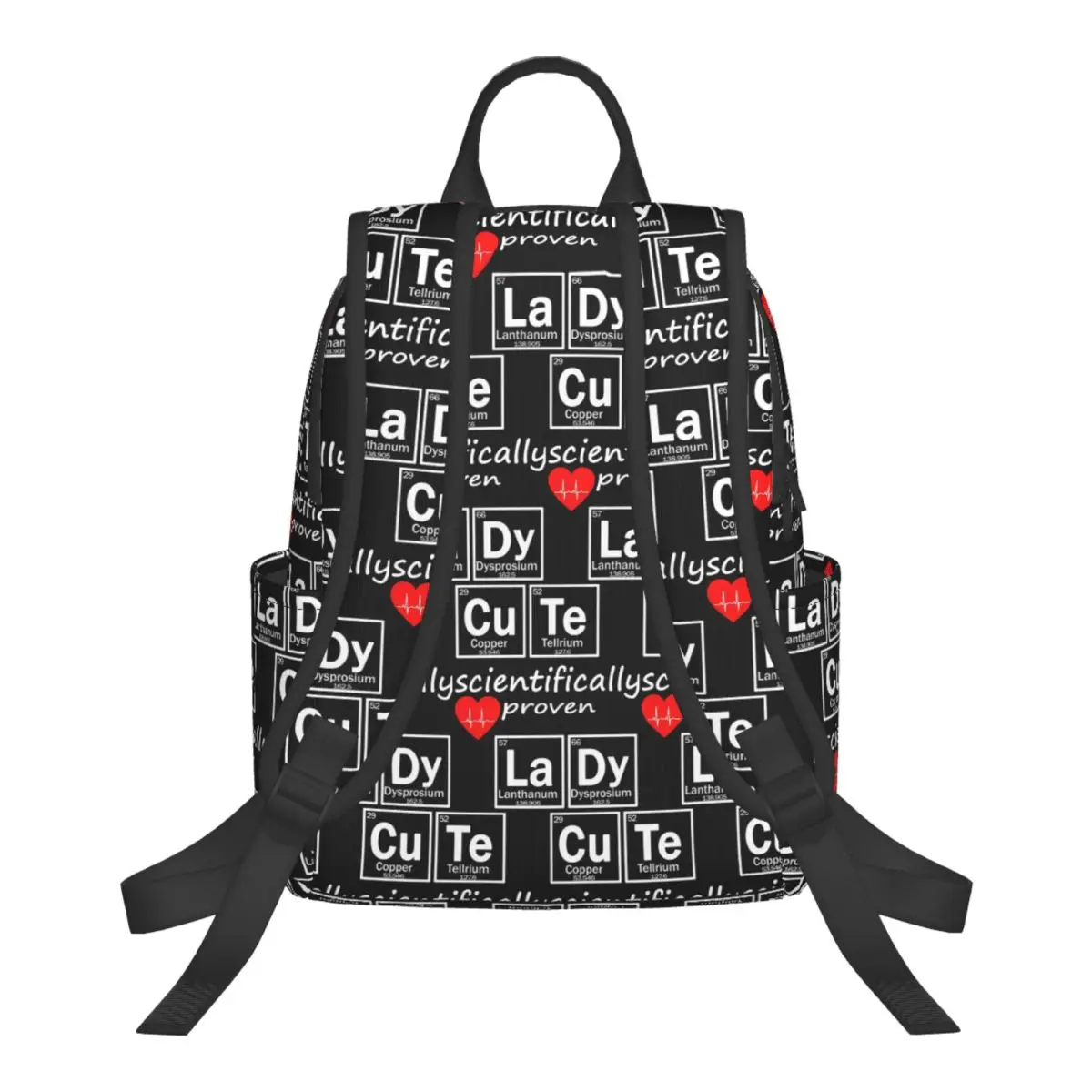 Elements Periodic Table Science Chemistry Chemical Backpack School Bag Hiking Travel Daypack for Men Women Bookbag Shoulder Bags