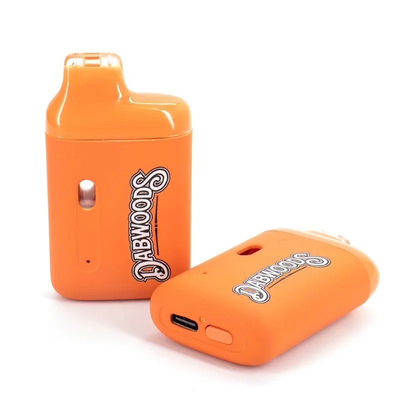Dabwoods Vape Pen 1ml 2ml leerer Pod 280mAh wiederauf lad bares Typ C-Gerät mit Spannungs einstellung Vorheiz funktion für dickes Öl