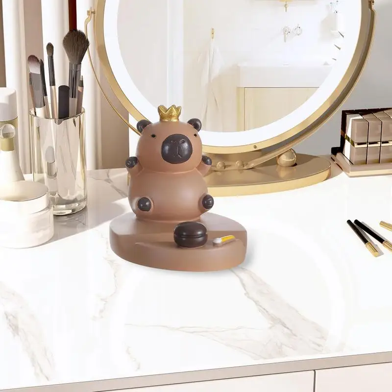 Милый держатель для телефона с капибарой, фигурка капибары, подставка для планшета, держатель для телефона, многофункциональный ручной настольный орнамент, украшение для