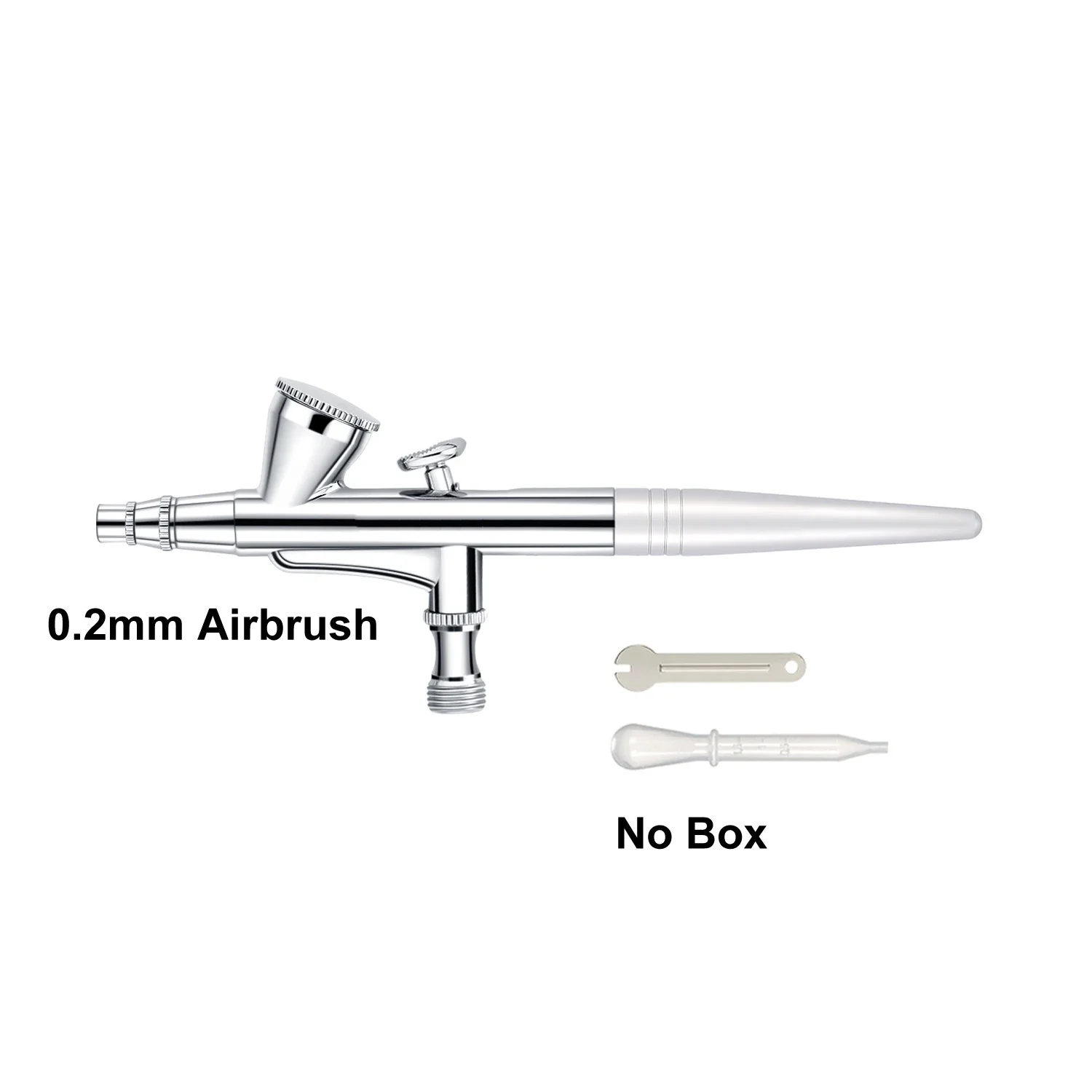 0.2MM Gravity Feed Dual-Action Airbrush Spray Gun Kit Trigger Spray Gun for Art Craft Model Paint Spraying Hobby 0.2MM Air Brush