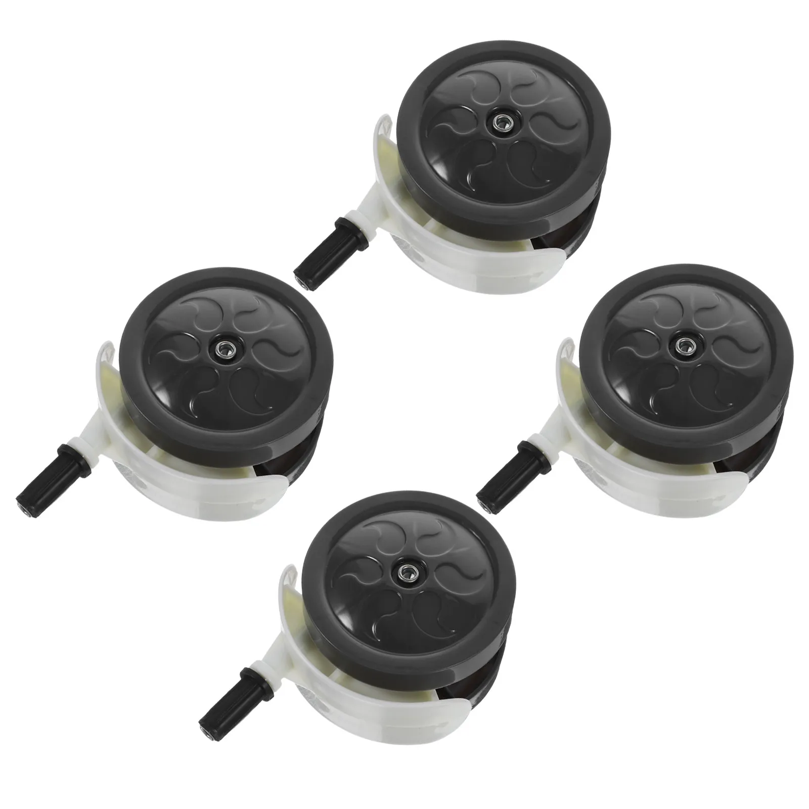 4Pcs Baby Universal Replacement Wheels No Noise Plastic Casters Swivel Smooth Roll for Strollers Walkers Baby Walker Wheel