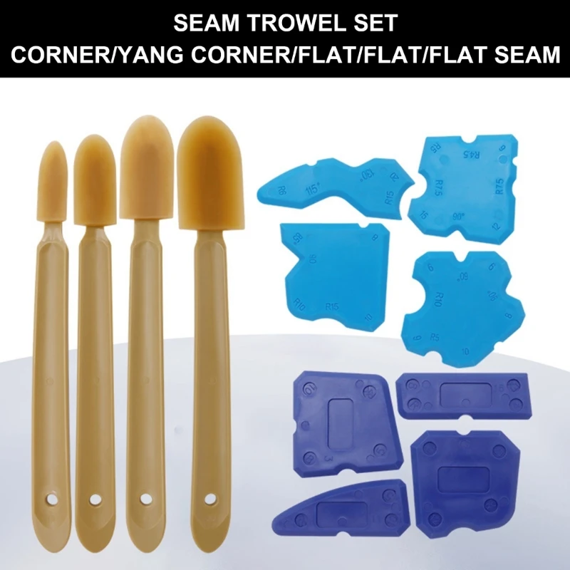 1Set Silicone Sealant Finishing Tool Caulking Grouting Spreader Spatulas Finishing