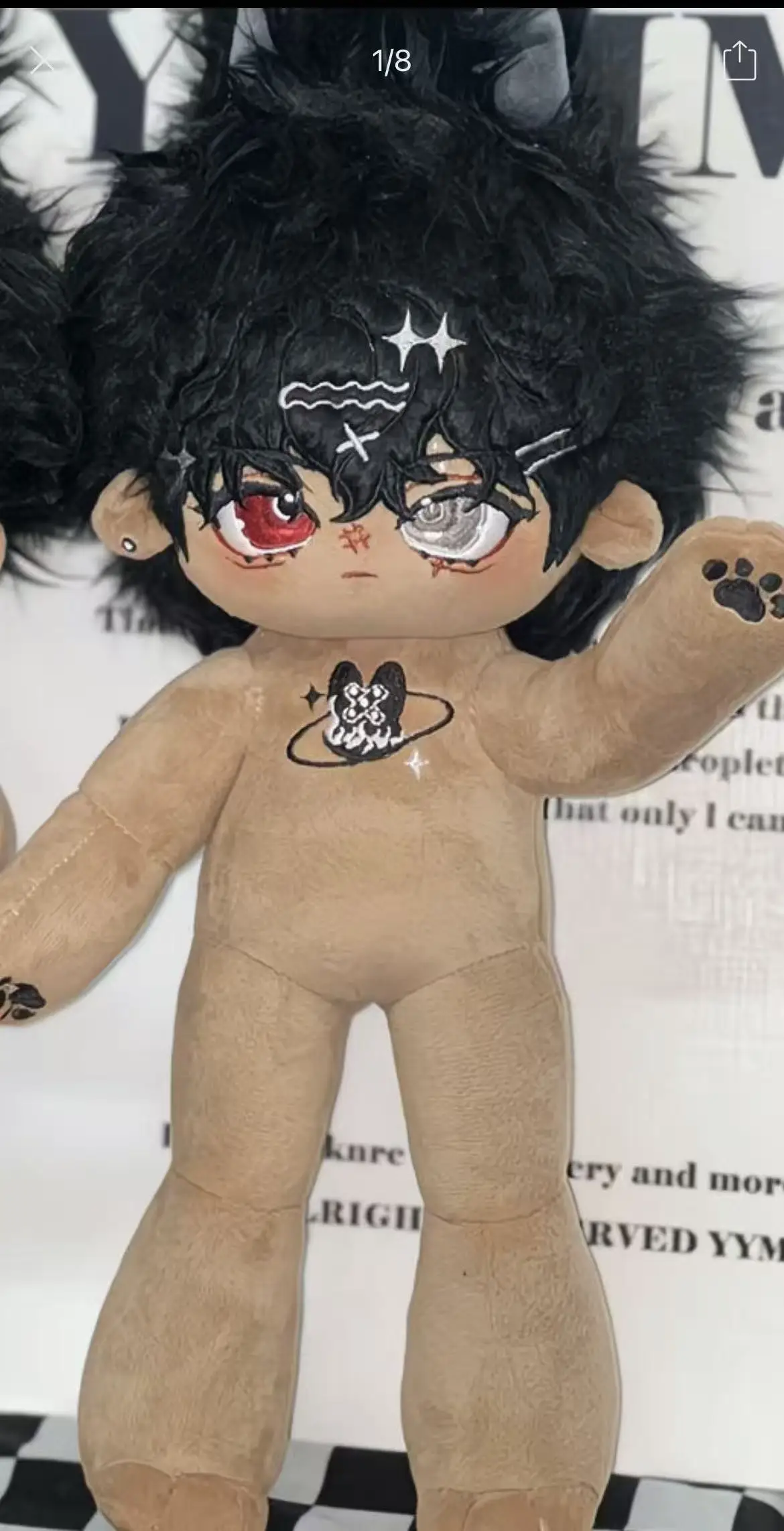 In Stock No attributes Monster Sa Sir Plushie Plush 20cm/30cm Doll Stuffed Dress Up Cospslay Anime Toy Figure Xmas Gifts LHX