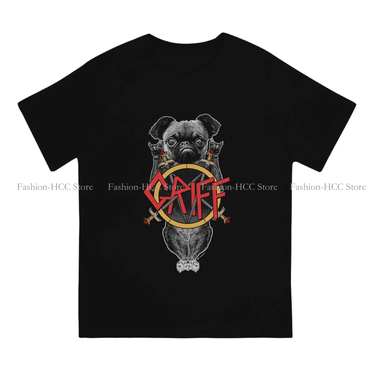 French Bulldog Pet Dog Lover Polyester TShirt for Men Metal Brussels Griffon Basic Summer Sweatshirts T Shirt Novelty Trendy