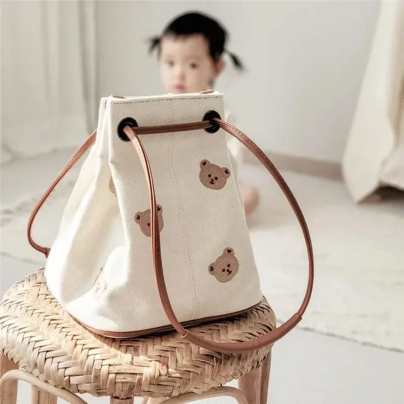 Korea Mommy Bag Baby Stroller Nappy Bag Baby Diaper Organizer Portable Tote Bags Maternity Multi-function Travel Messenger Bags